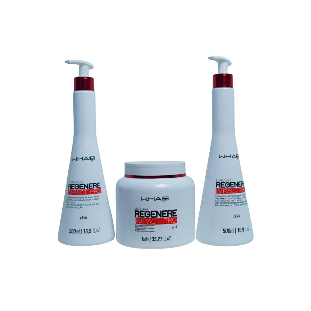 KIT REGENERE IMPACT PRO - W. HAIR PRO WELL HAIR COSMÉTICOS