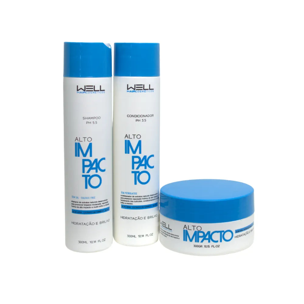 Kit Tratamento Home Care Alto Impacto Shampoo, Máscara e Condicionador