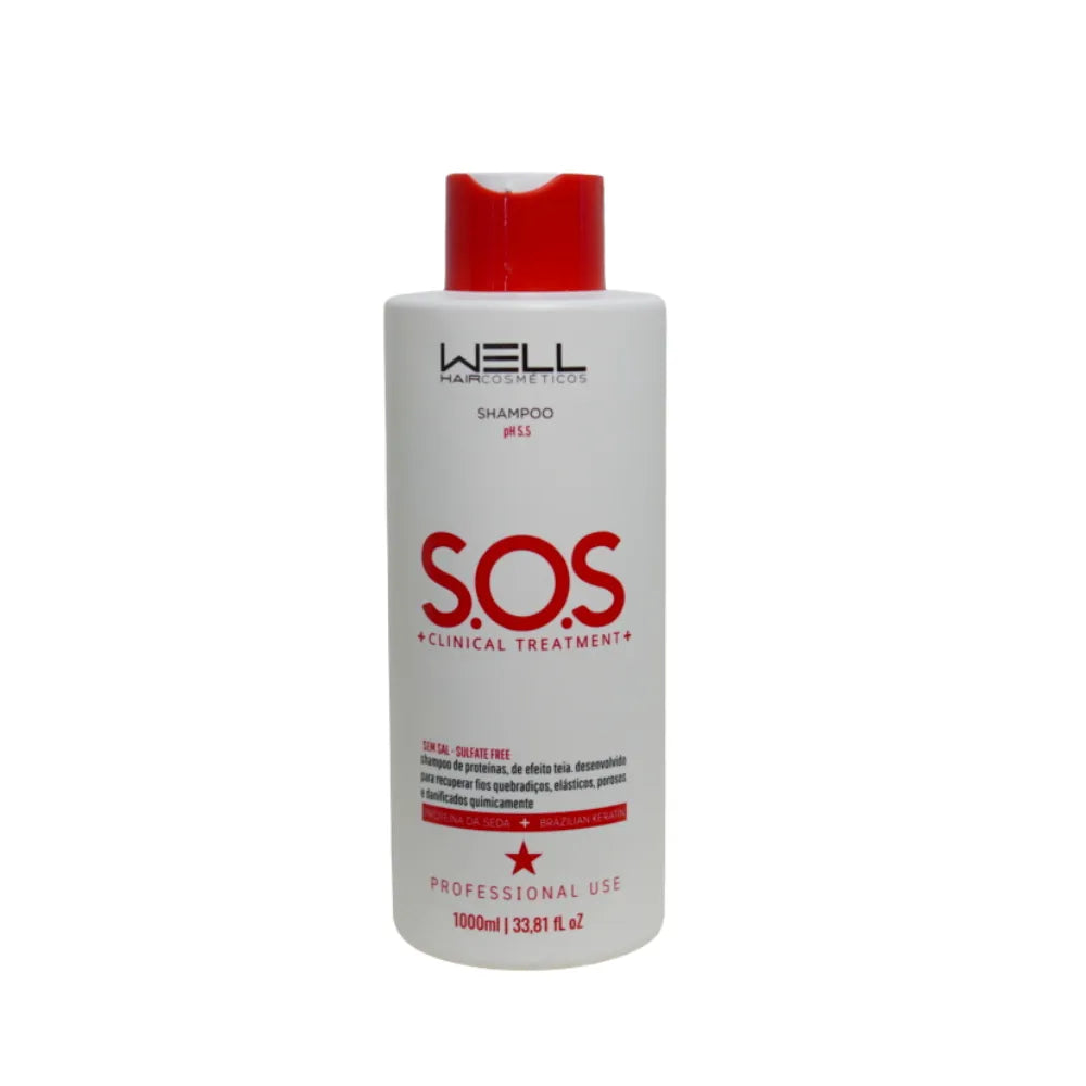 SHAMPOO S.O.S 1L-WELL HAIR COSMETICOS