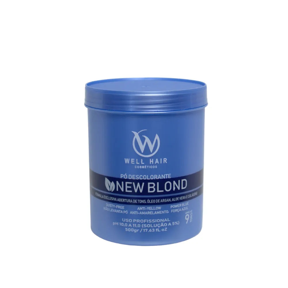 Pó Descolorante New Blond 500g Well Hair Cosméticos
