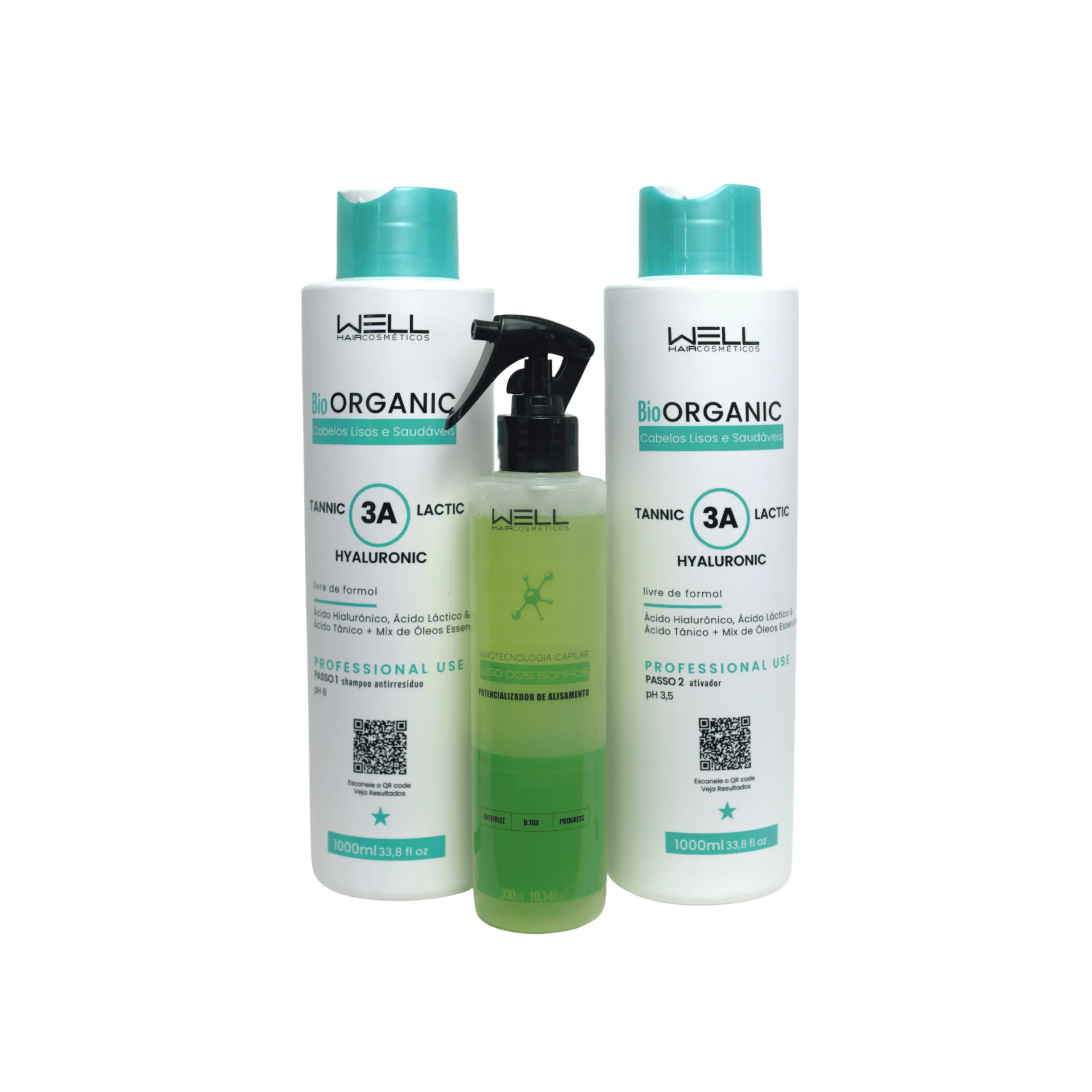 Kit Progressiva Orgânica Profissional mais potencializador liso dos sonhos