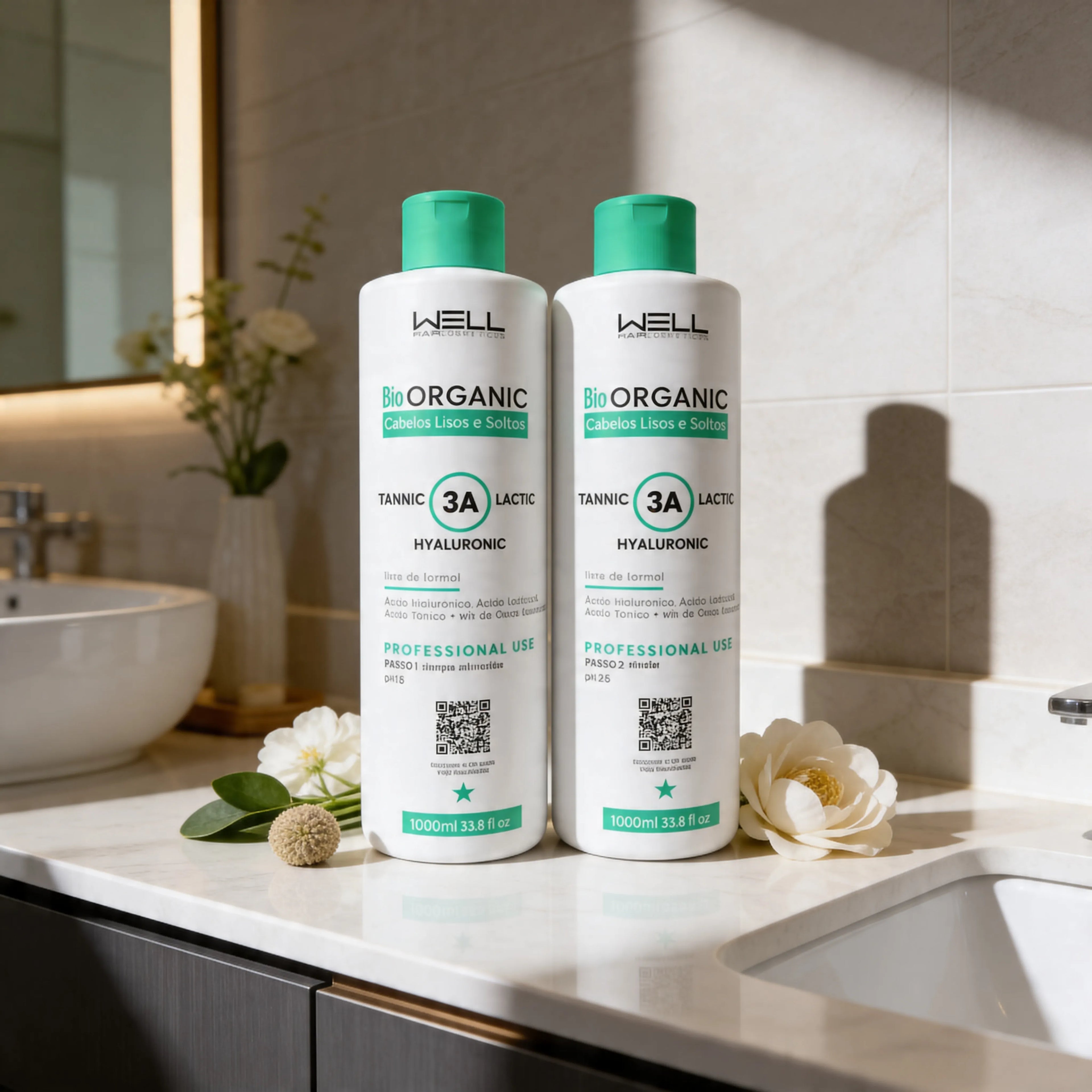 PROGRESSIVA BIO ORGANIC 1L  0% FORMOL  - WELL HAIR COSMÉTICOS
