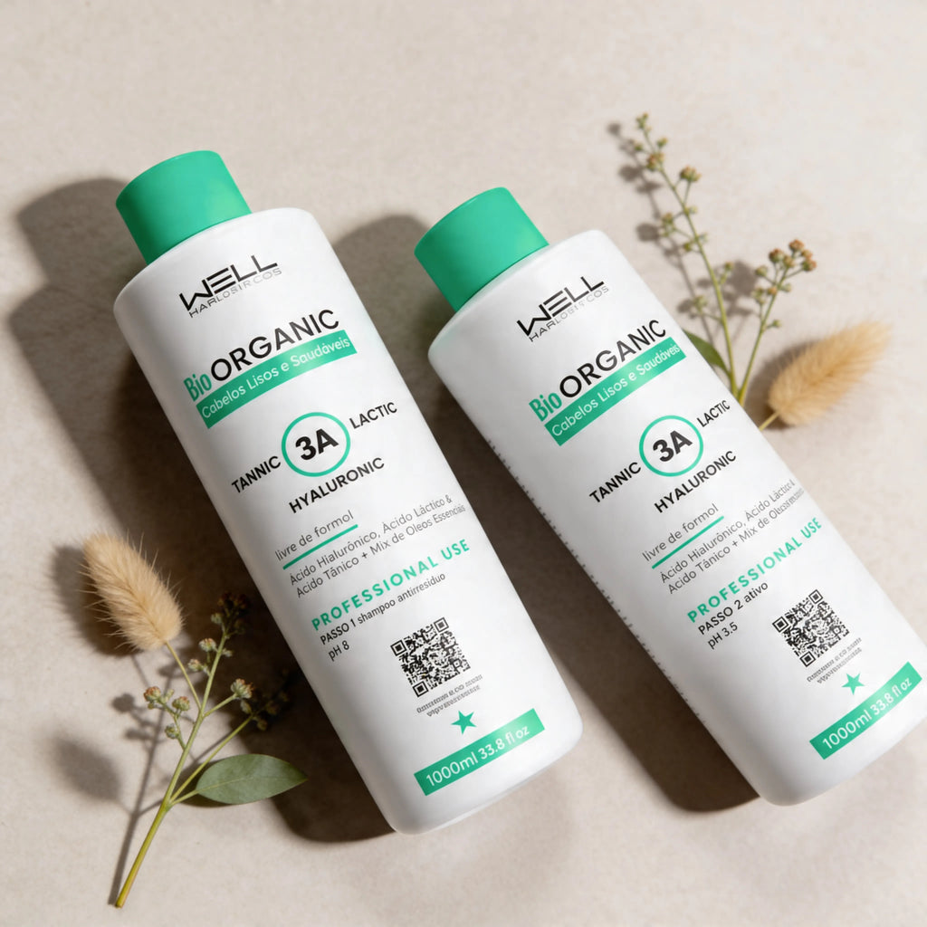 PROGRESSIVA BIO ORGANIC 1L  0% FORMOL  - WELL HAIR COSMÉTICOS
