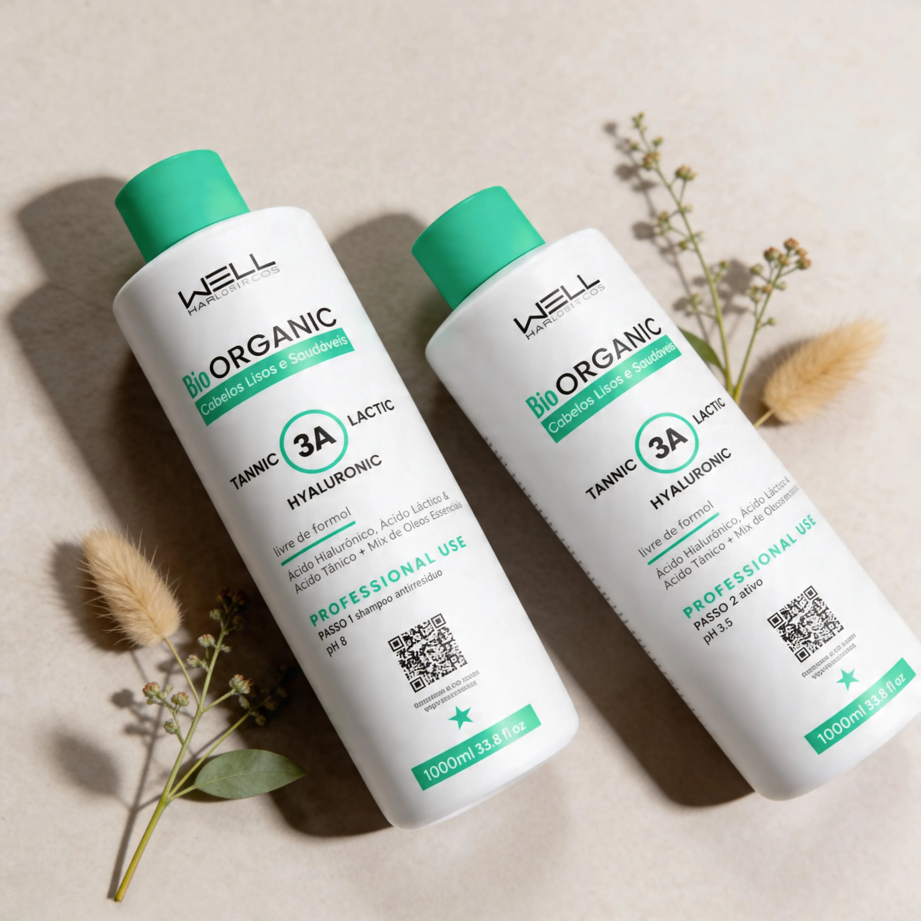 PROGRESSIVA BIO ORGANIC 1L  0% FORMOL  - WELL HAIR COSMÉTICOS