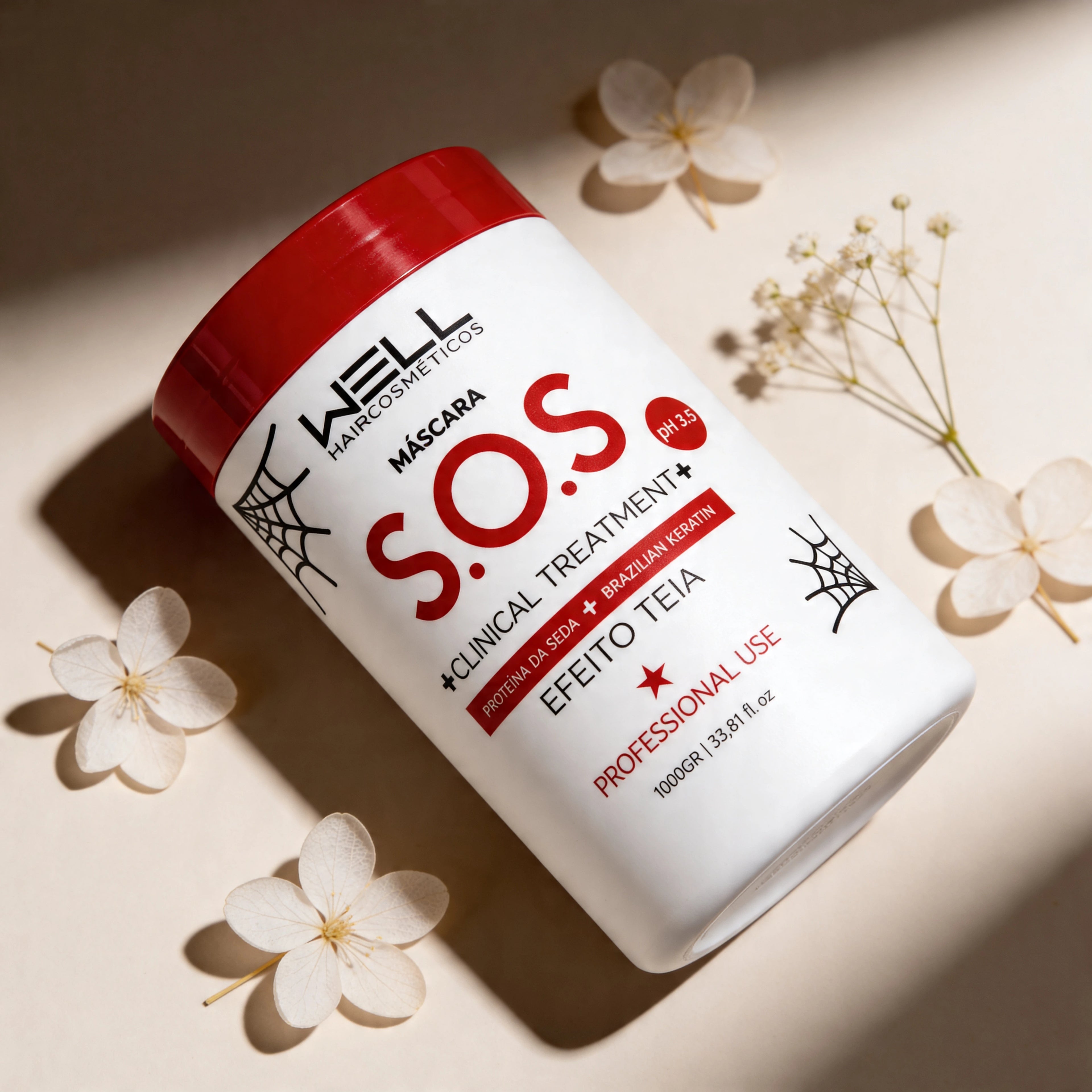 Máscara de Hidratação S.O.S Teia Mask 1KG Well Hair
