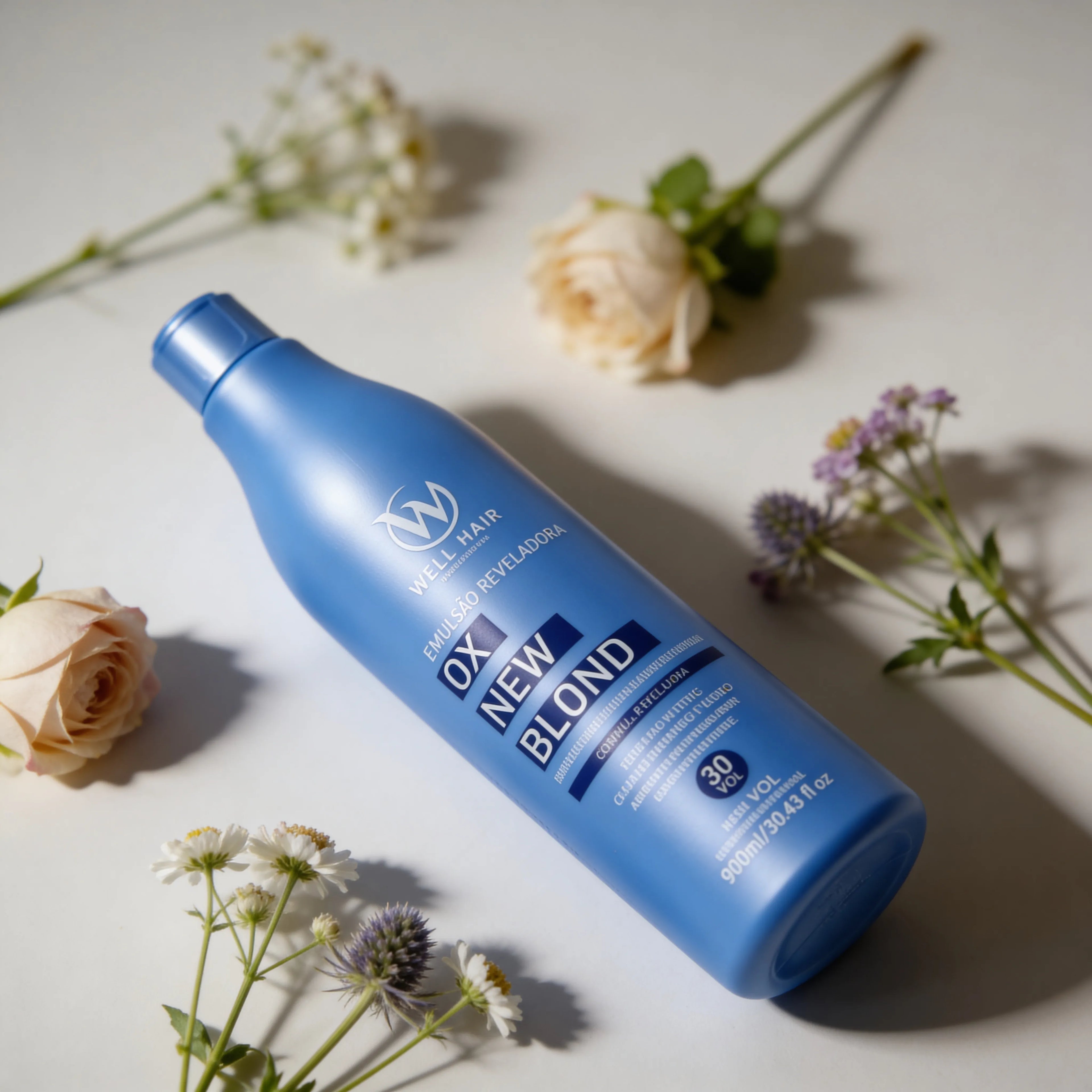 Água Oxigenada 30 Vol OX New Blond 900ml Well Hair