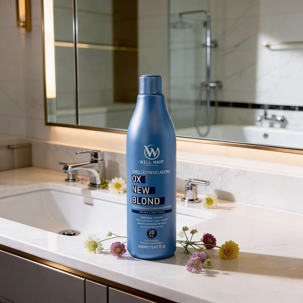 Água Oxigenada 20 Vol OX New Blond 900ml Well Hair
