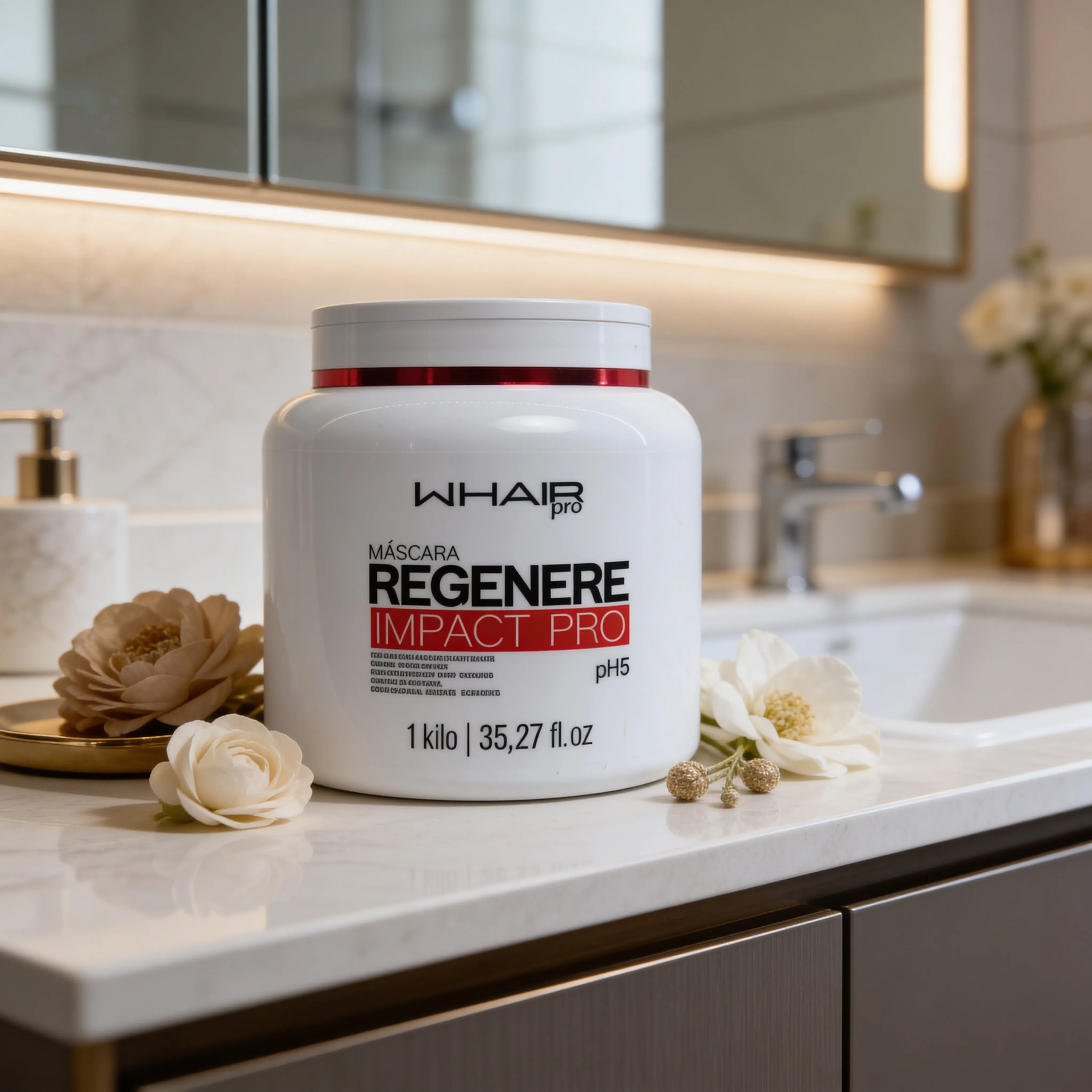 MÁSCARA REGENERE 1Kg - RECONSTRUTOR - WELL HAIR COSMÉTICOS