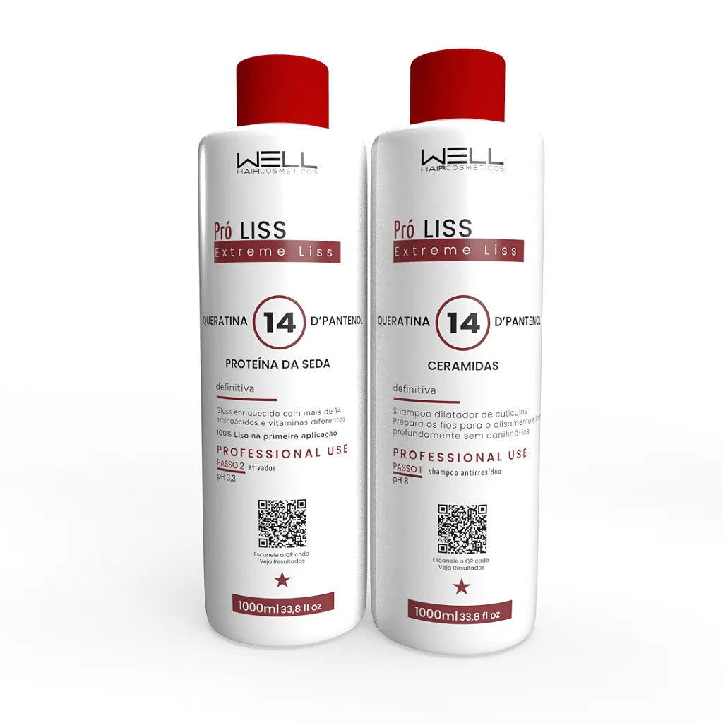PROGRESSIVA ( DEFINITIVA )  PRÓ-LISS LISO EXTREMO 1L - WELL HAIR COSMÉTICOS